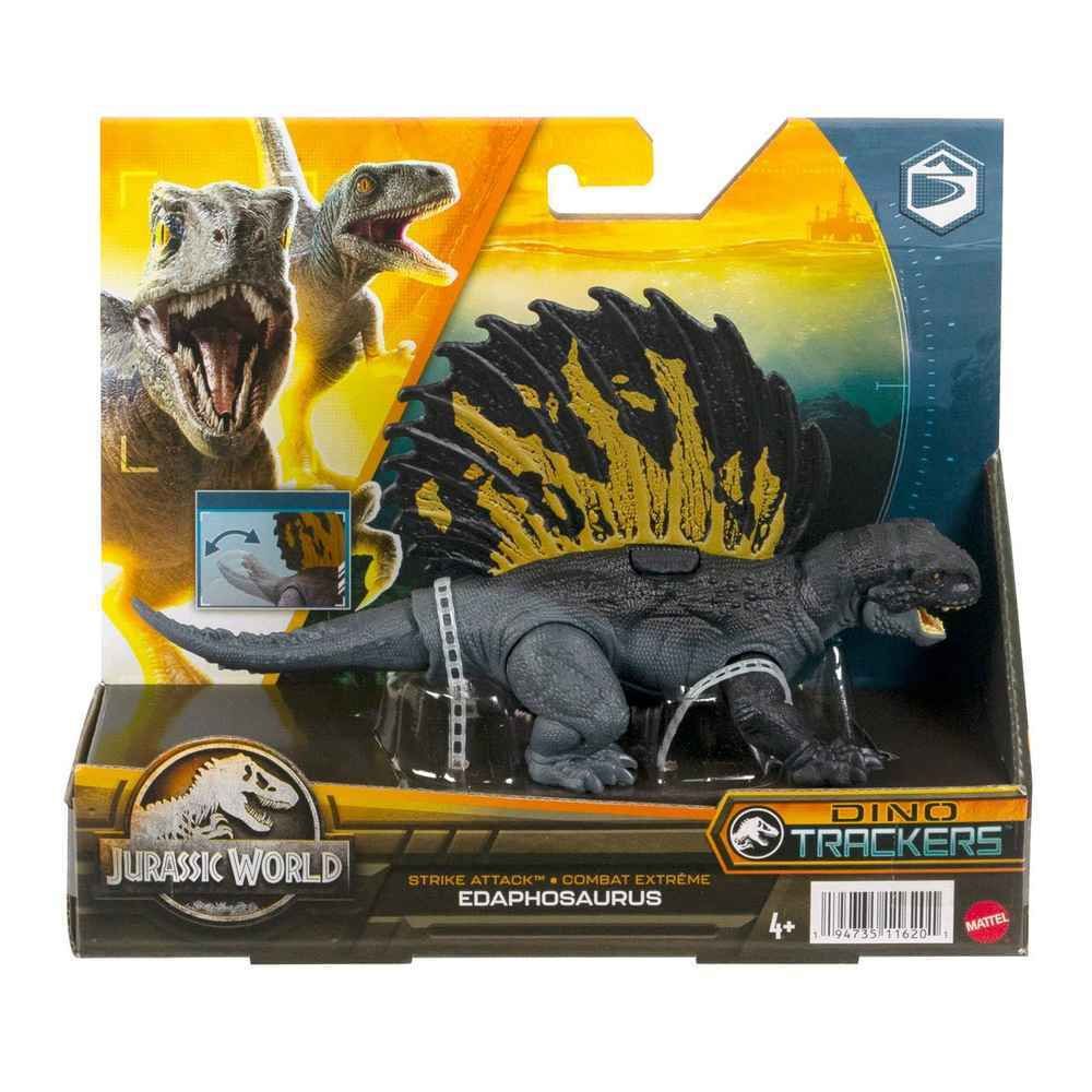 Jurassic World Strike Attack Edaphosaurus Dinosaur Action Figure Toy with Attack Feature