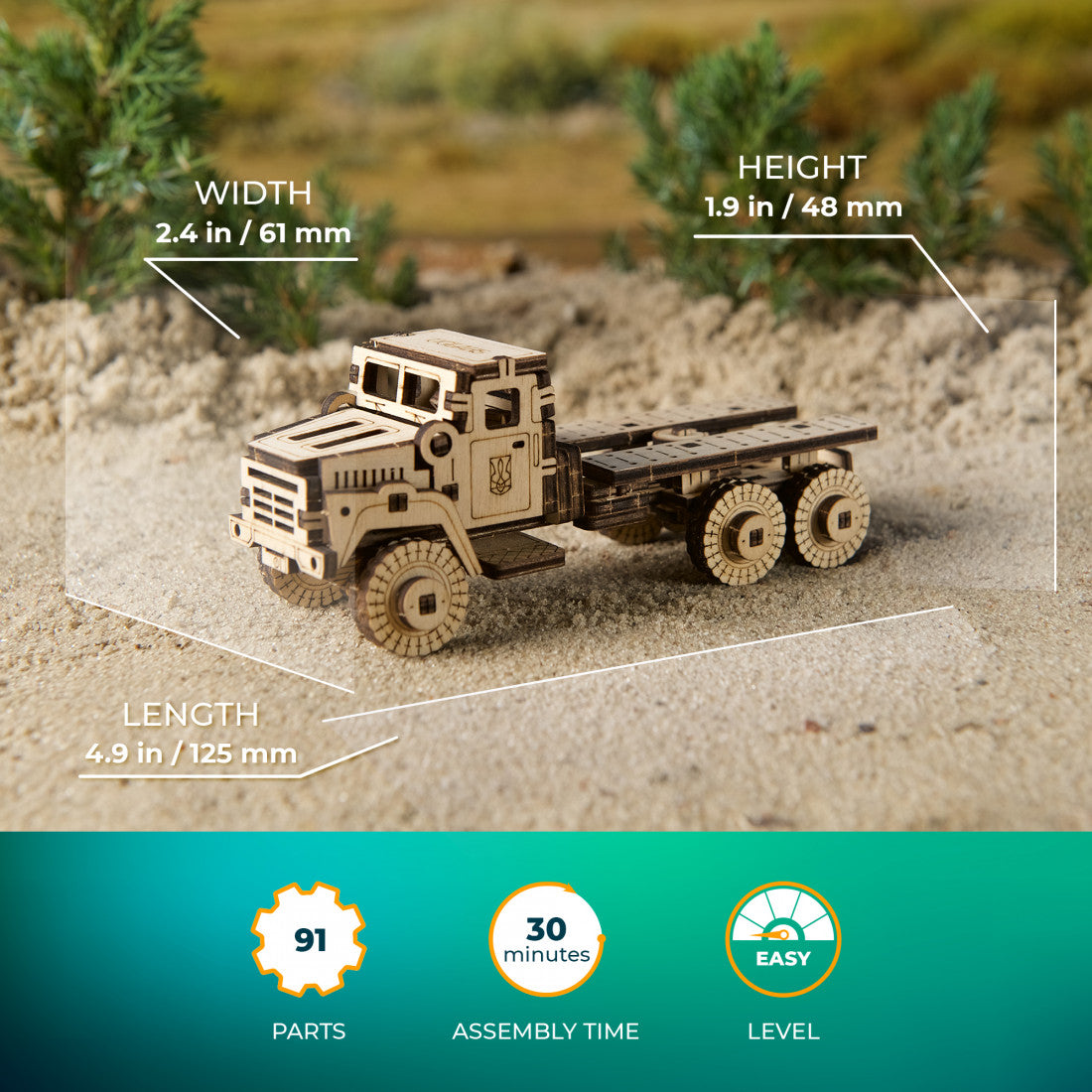 UGEARS MILITARY TRUCK
