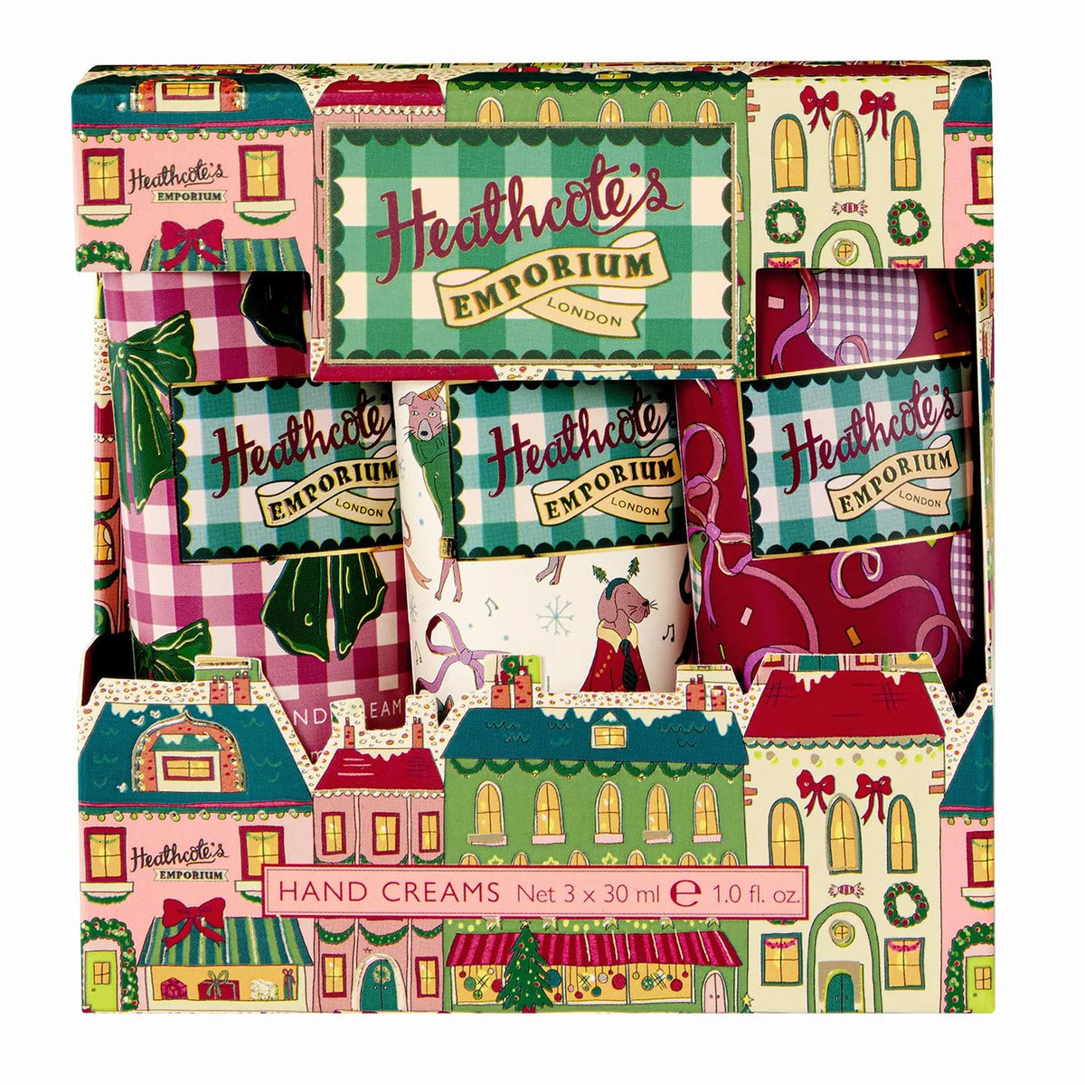 Heathcotes Emporium Festive Hand Cream Trio (3 X 30Ml) Gift Set
