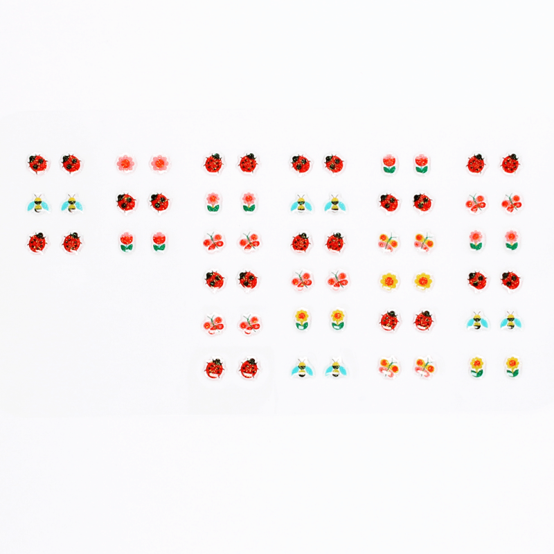 Rex London Stick on Earrings - Ladybird