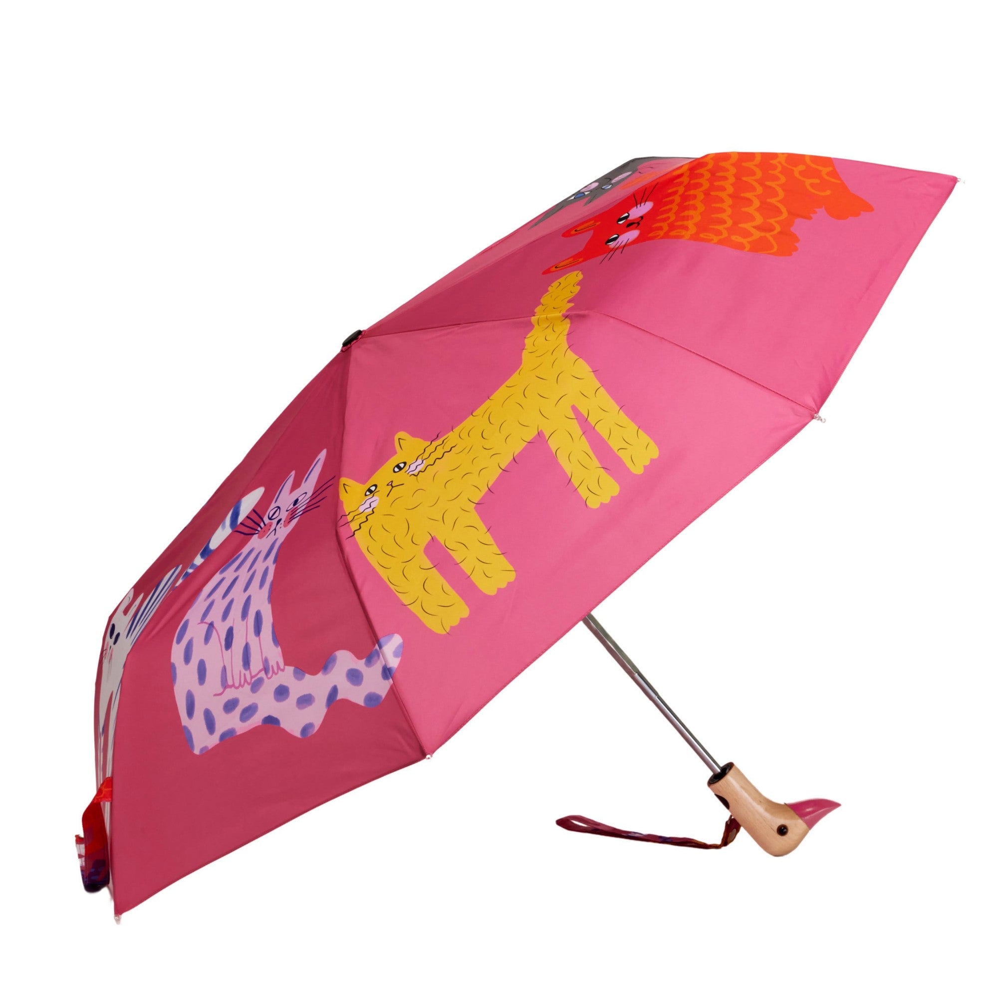 DUCK UMBRELLA FUCHSIA ARTY CATS