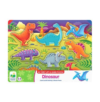Lift and Learn wooden Puzzle - Dinosaurs