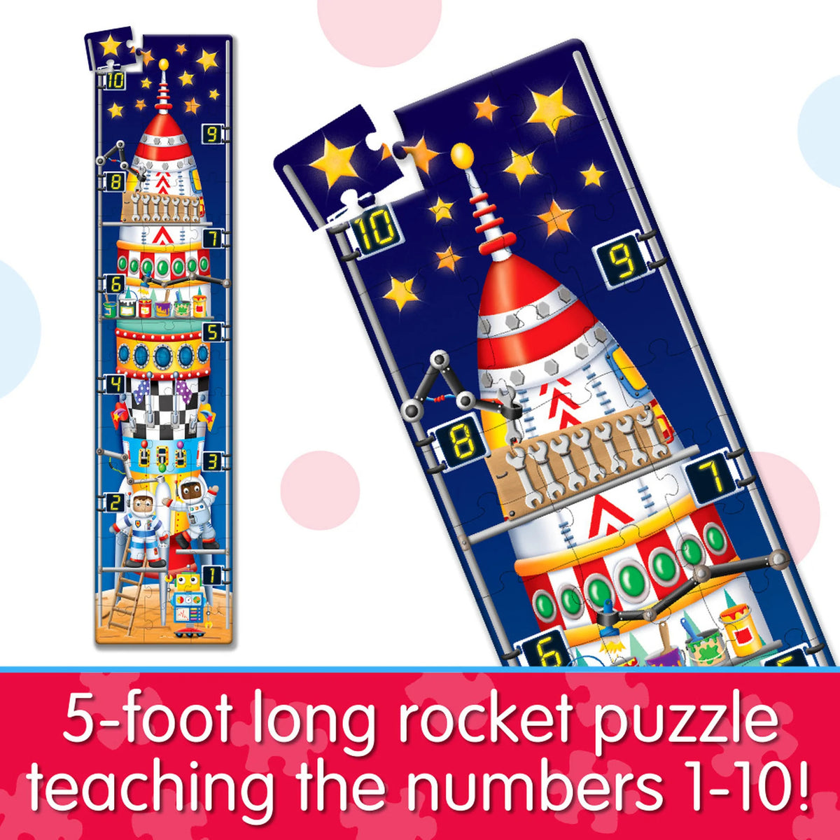 Puzzle 123 Rocket Ship Long & Tall