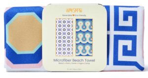 BEACH TOWEL GREEK KEY TILES