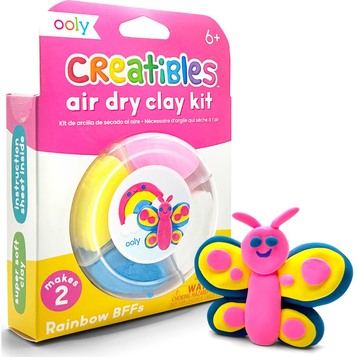 Ooly Air Dry Clay Kit Rainbow