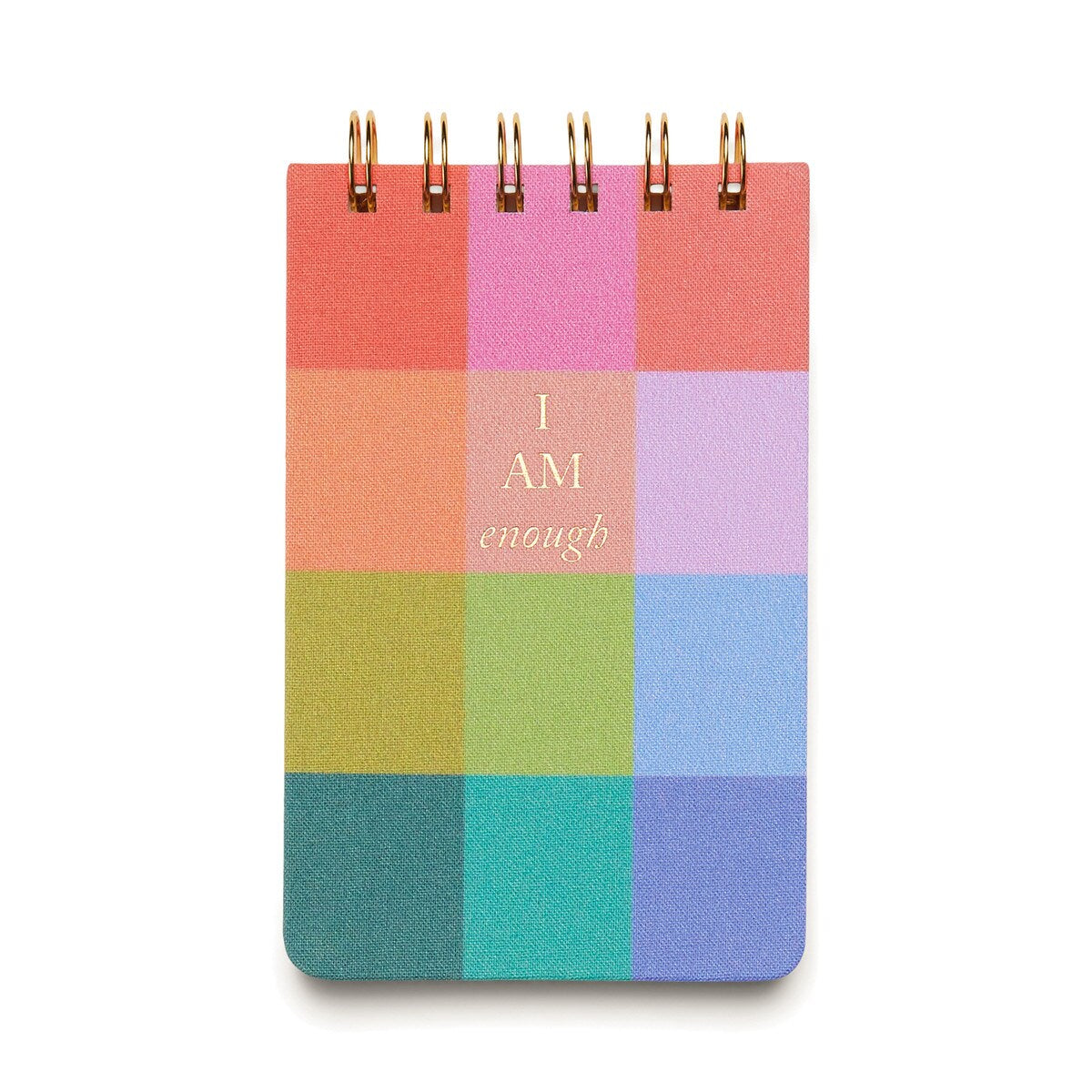 TWIN WIRE NOTEPAD RAINBOW - I AM ENOUGH