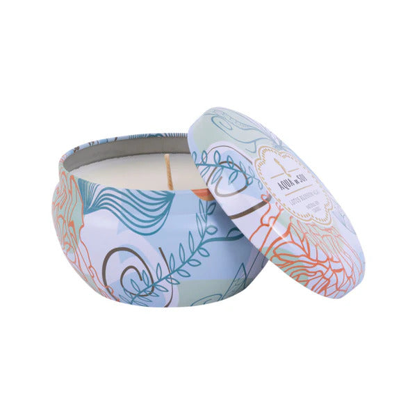 The SOi Co Lotus Blossom Acai Decorative Tin 9oz Candle