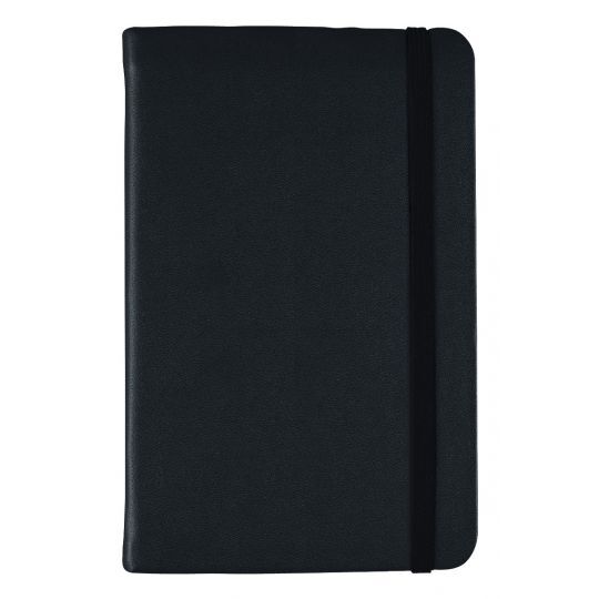 Debden Vauxhall A5 Journal, Black Elastic Ruled 21.5cm x 15cm