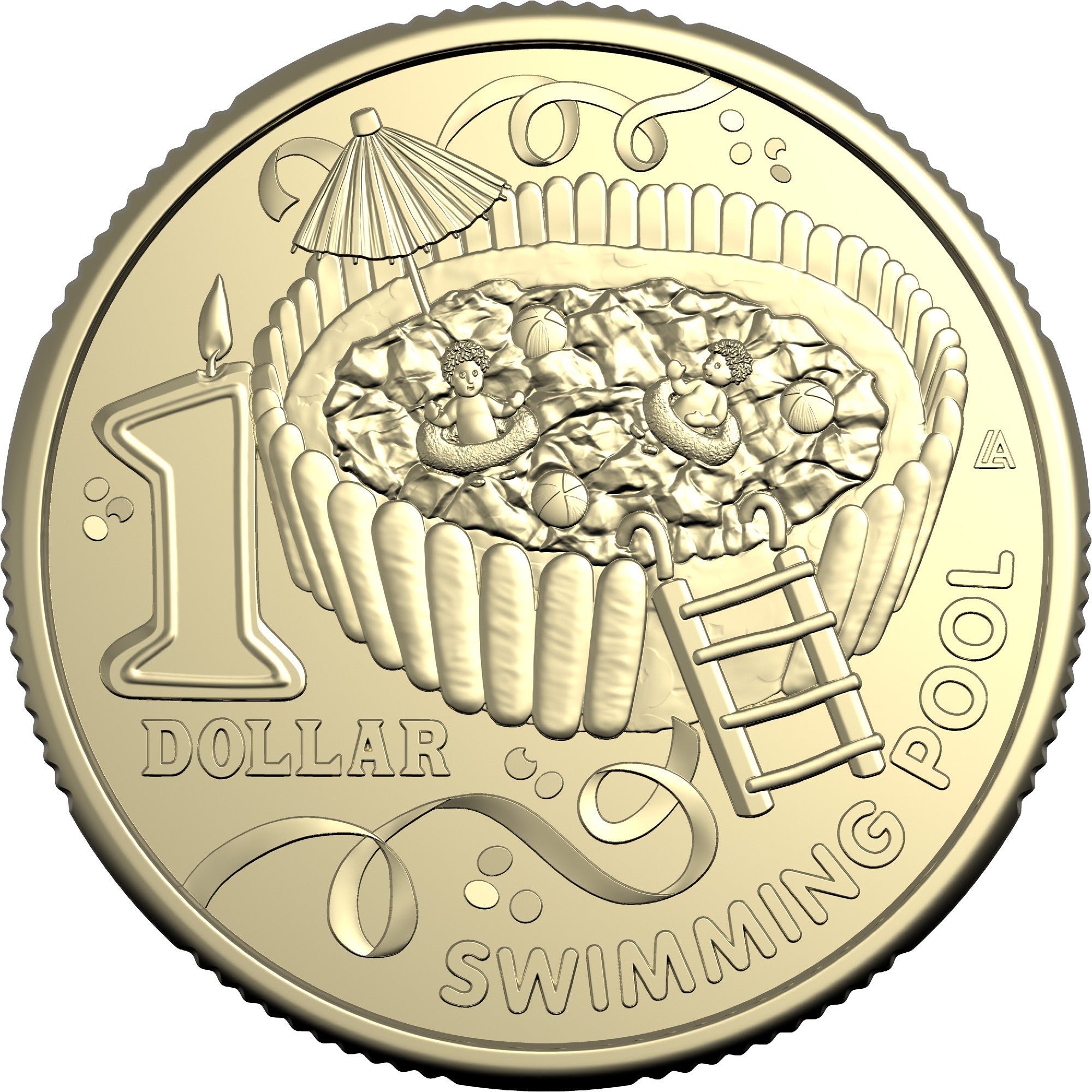 AWW 2025 $1 AIBr Uncirculated Coin - Swimming Pool