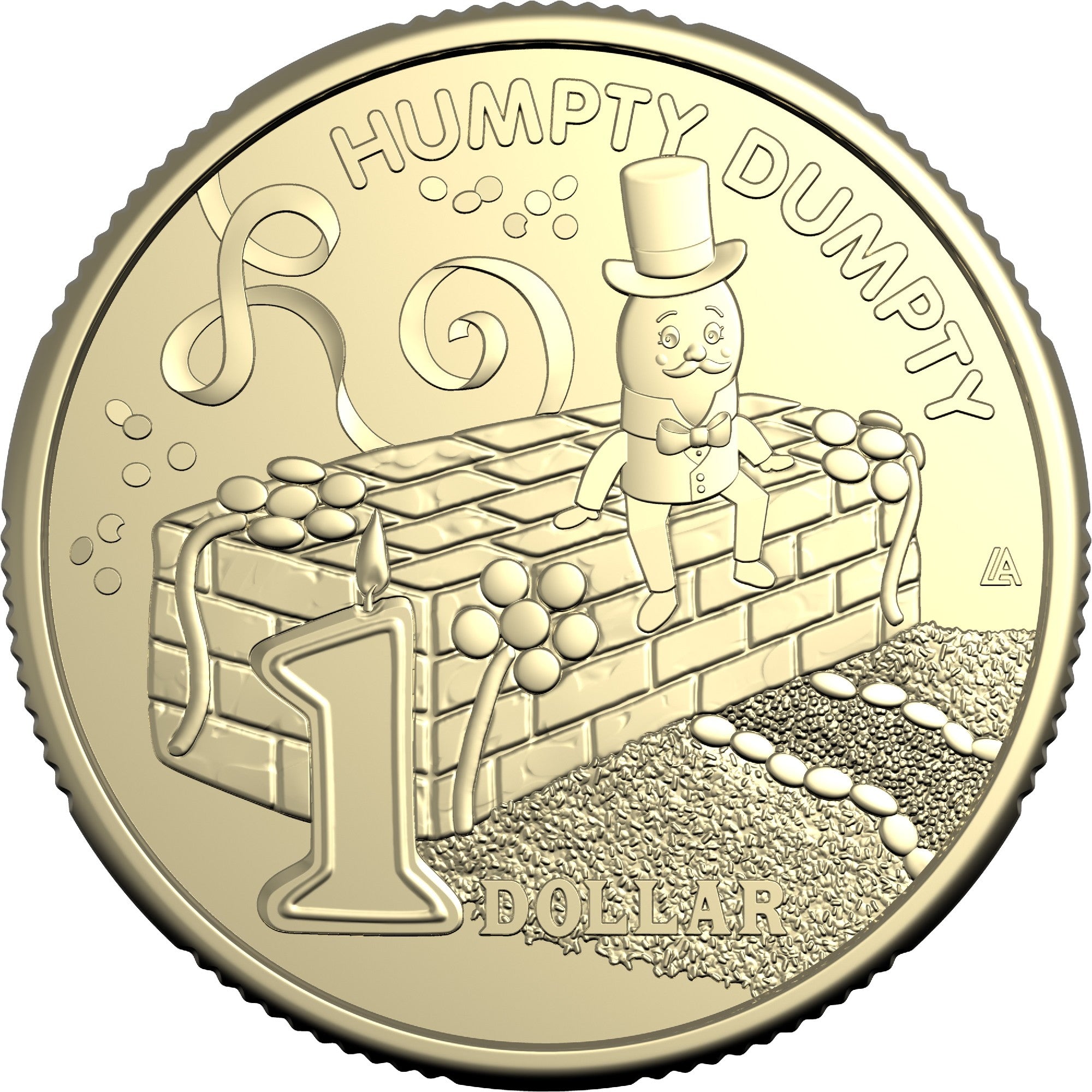 AWW 2025 $1 AIBr Uncirculated Coin - Humpty Dumpty