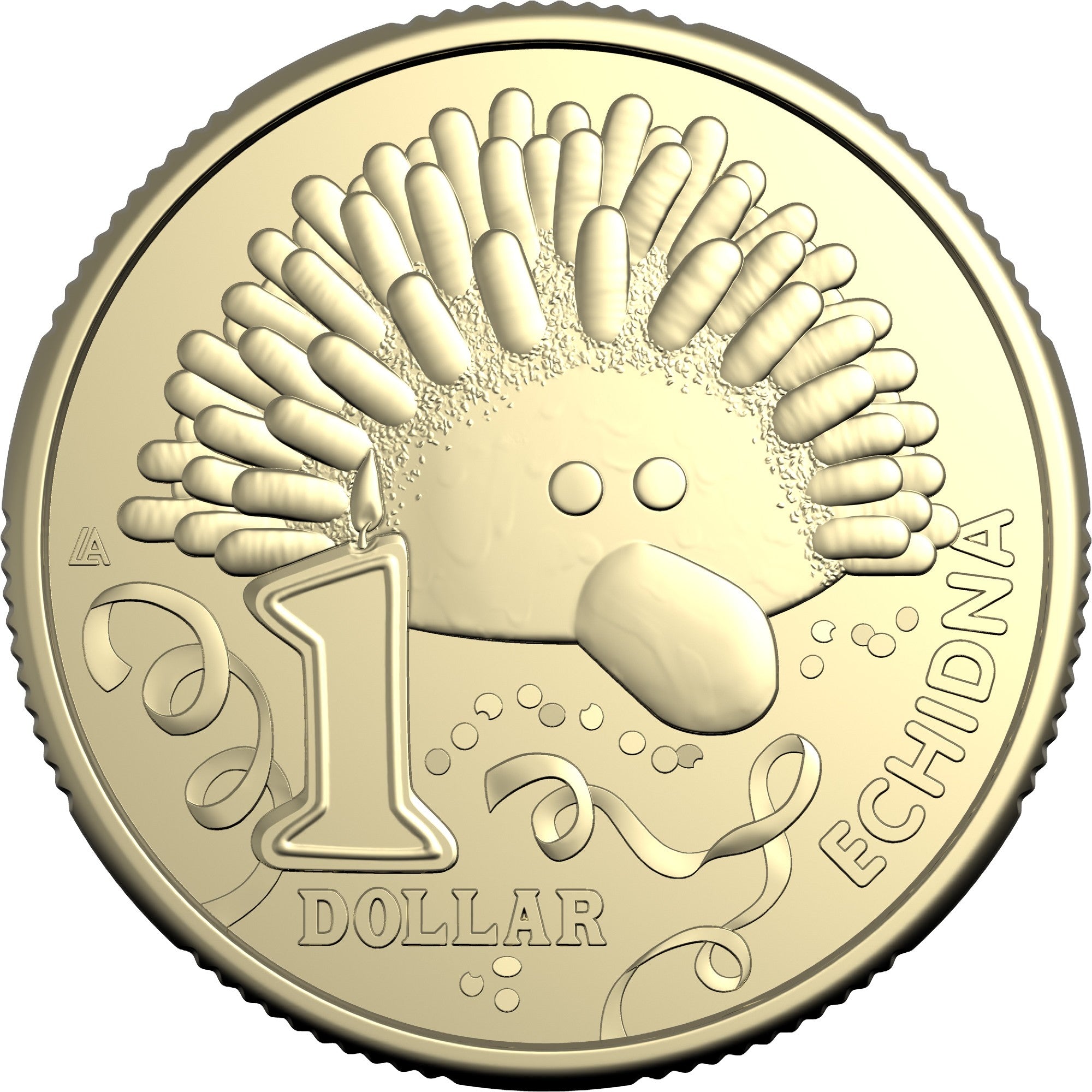 AWW 2025 $1 AIBr Uncirculated Coin - Echidna