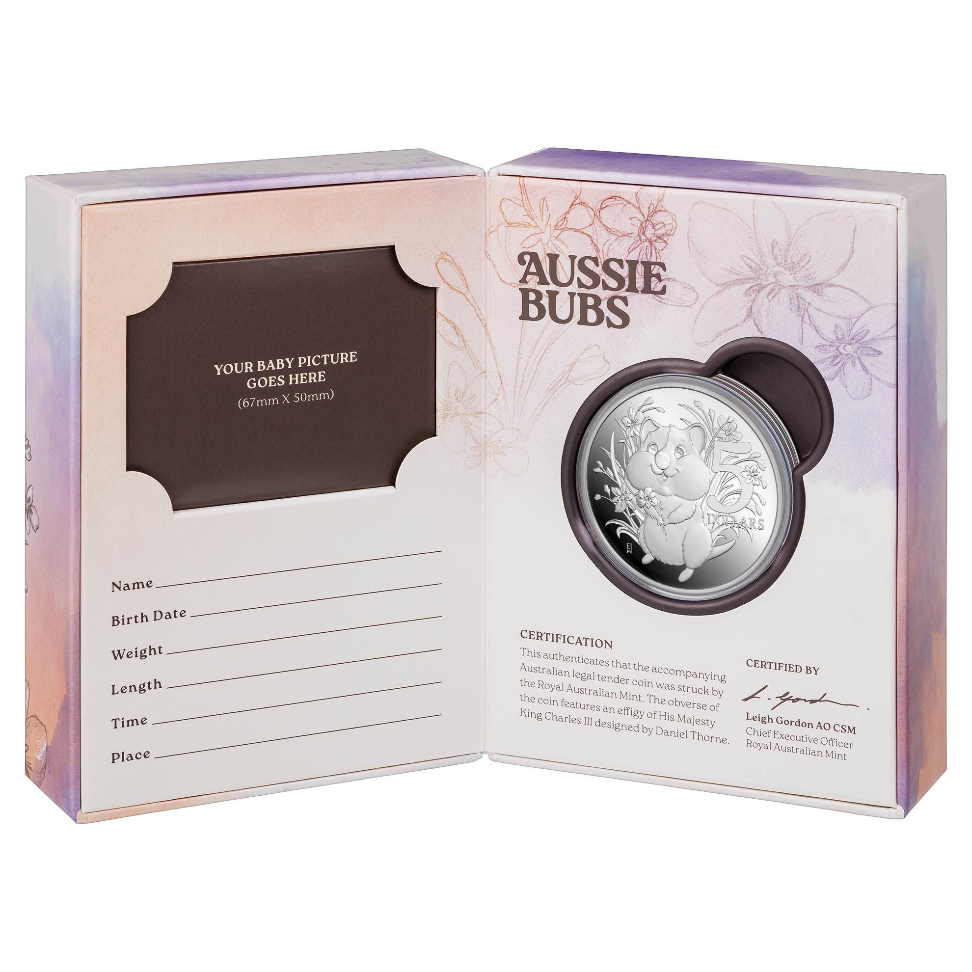 2025 $5 1OZ FINE SILVER PROOF COIN AUSSIE BUBS