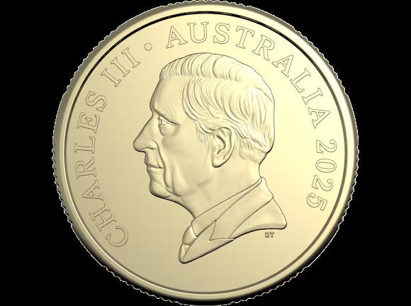 2025 $1 COLOURED UNCIRCULATED COIN - BLUEY CHRISTMAS
