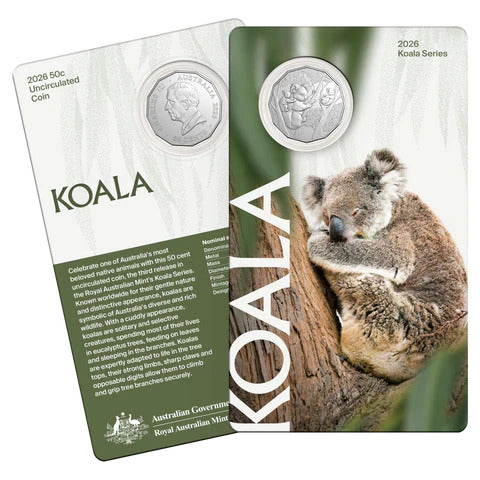 2026 50cCuNi Uncirculated Coin - Koala Series