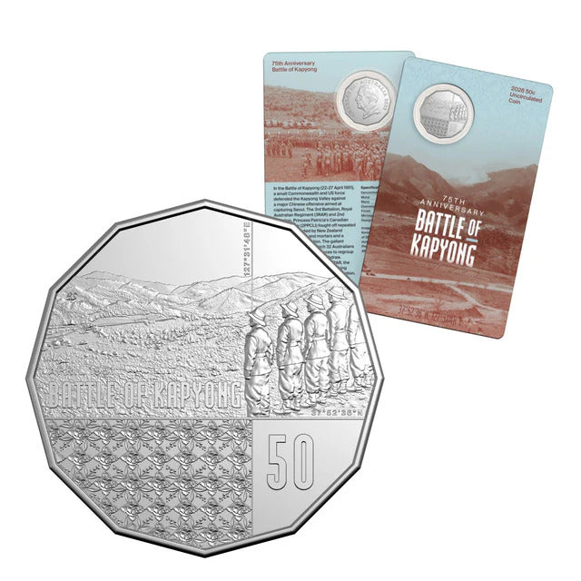 2026 50c Uncirculated Coin - 75th Anniversary of the Battle of Kapyong