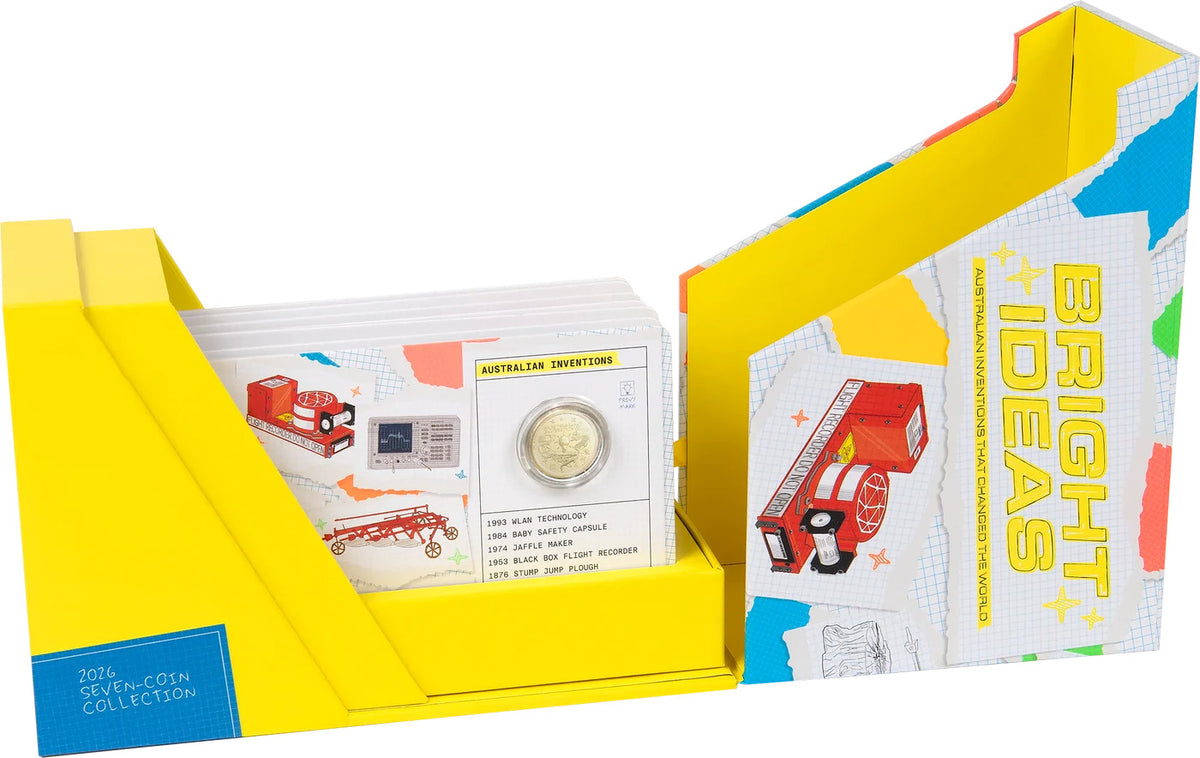 Bright Ideas 2026 $1 and $2 Privy Mark Seven Coin Collection