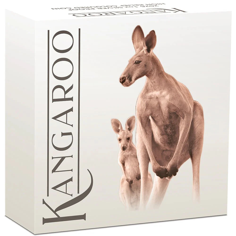 2026 Australian Kangaroo 1oz Silver Proof High Relief Coloured Coin