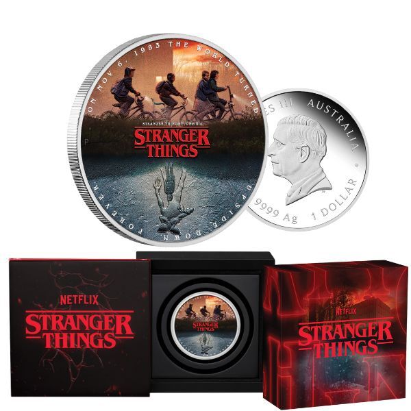 2026 Stranger Thing - The Upside Down 1oz Silver Coloured Coin