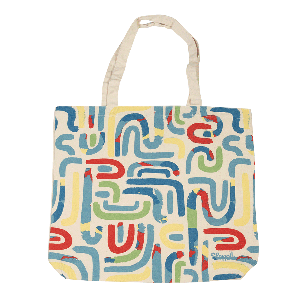 TOTE 100% COTTON-SQUIGGLE