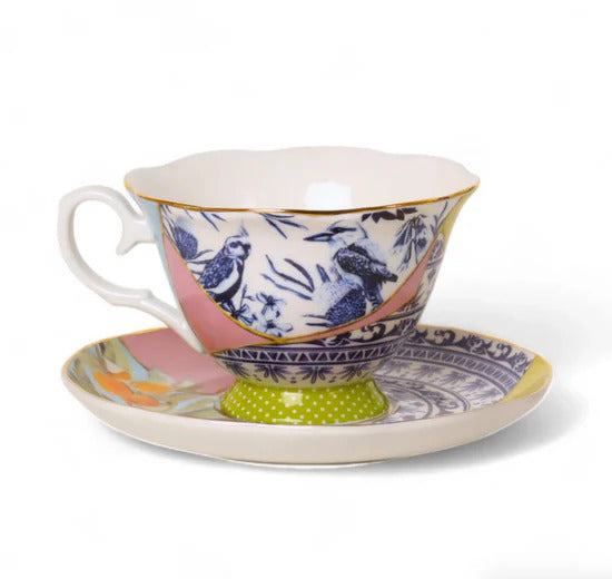 TEA CUP AND SAUCER PIECES OF POETRY