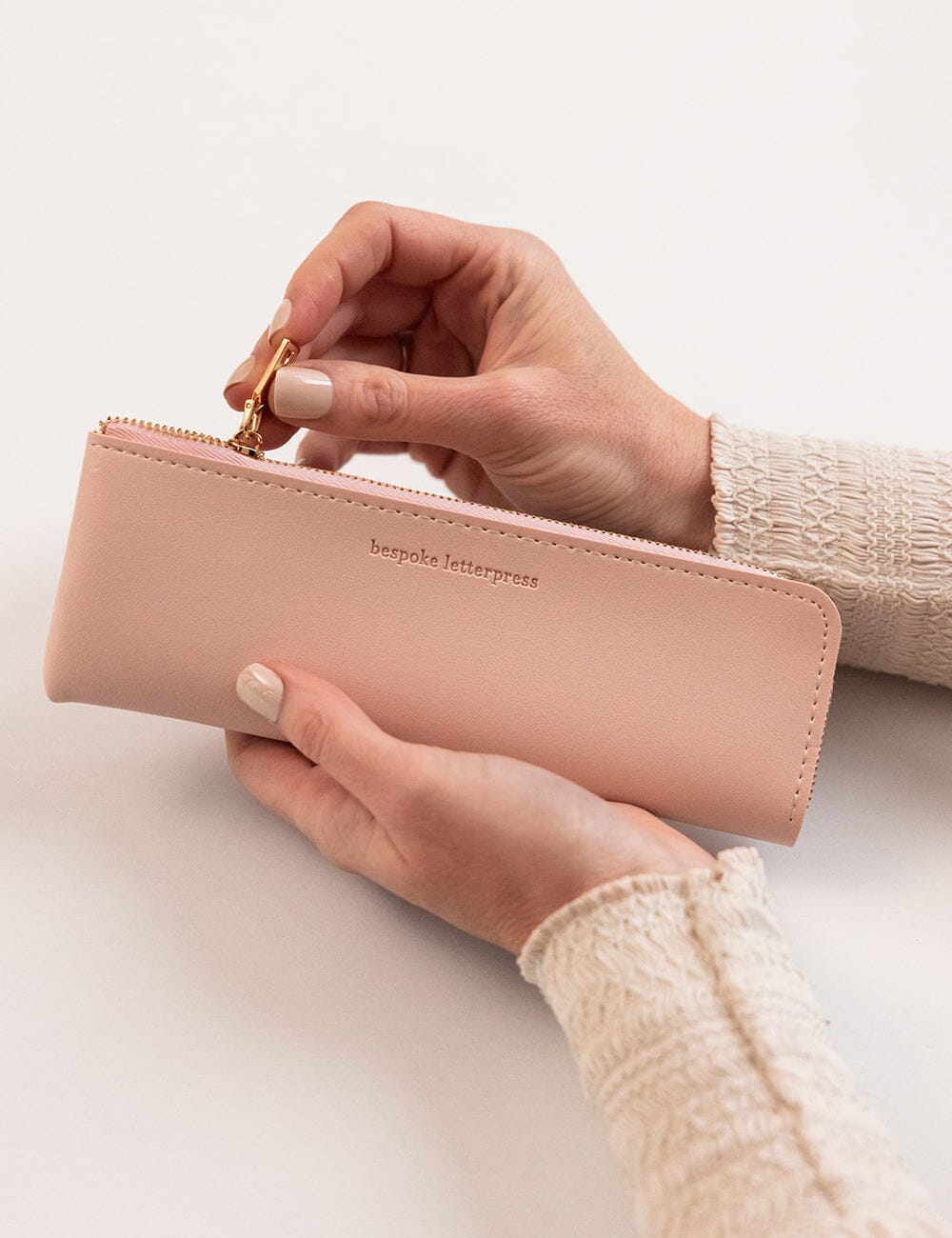 Pencil Case Slim - Pale Pink