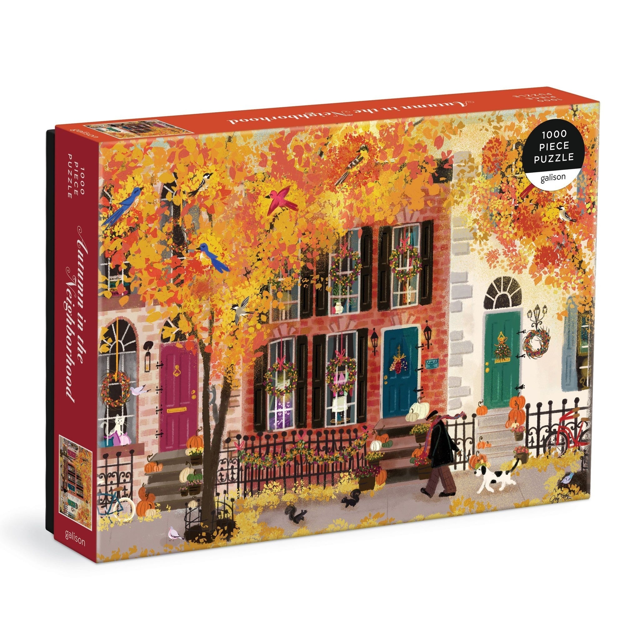 Autumn in the Neighborhood 1000 Piece Puzzle, by Galison Mudpuppy