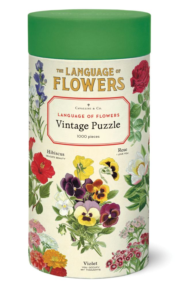 Cavallini Papers & Co. 1,000 PIECE Puzzle, Language OF FLOWERS