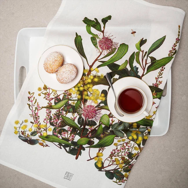 BELL ART TEA TOWEL THREE FOR HONEY