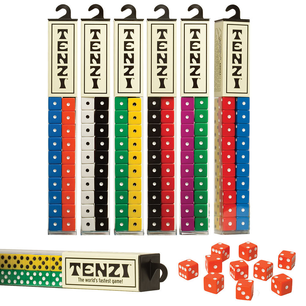 Carma Games   Tenzi   Strategy Dice Game   Ages 7+   2-4 Players   10 Minutes Playing Time