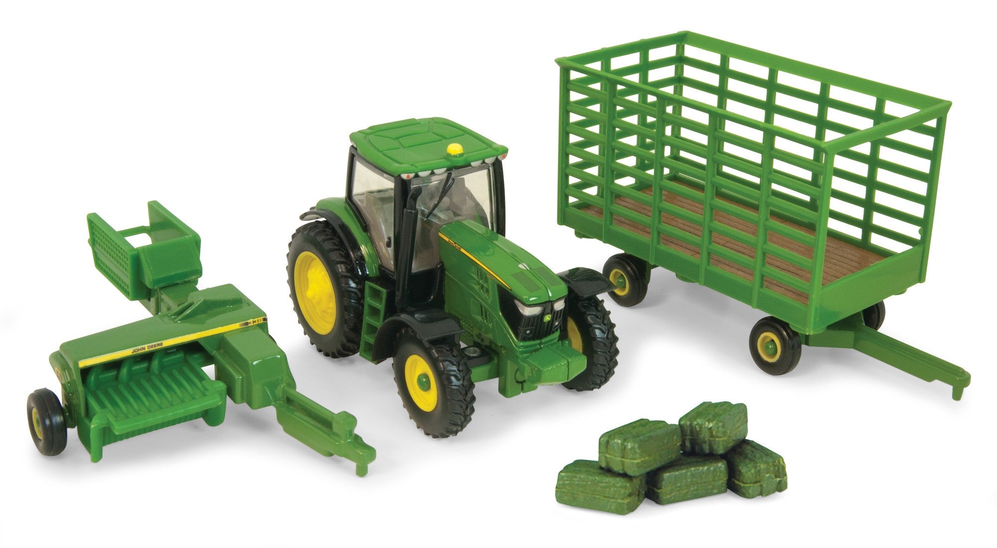 John Deere 1:64 Scale 6210R Tractor Farm Vehicle Playset