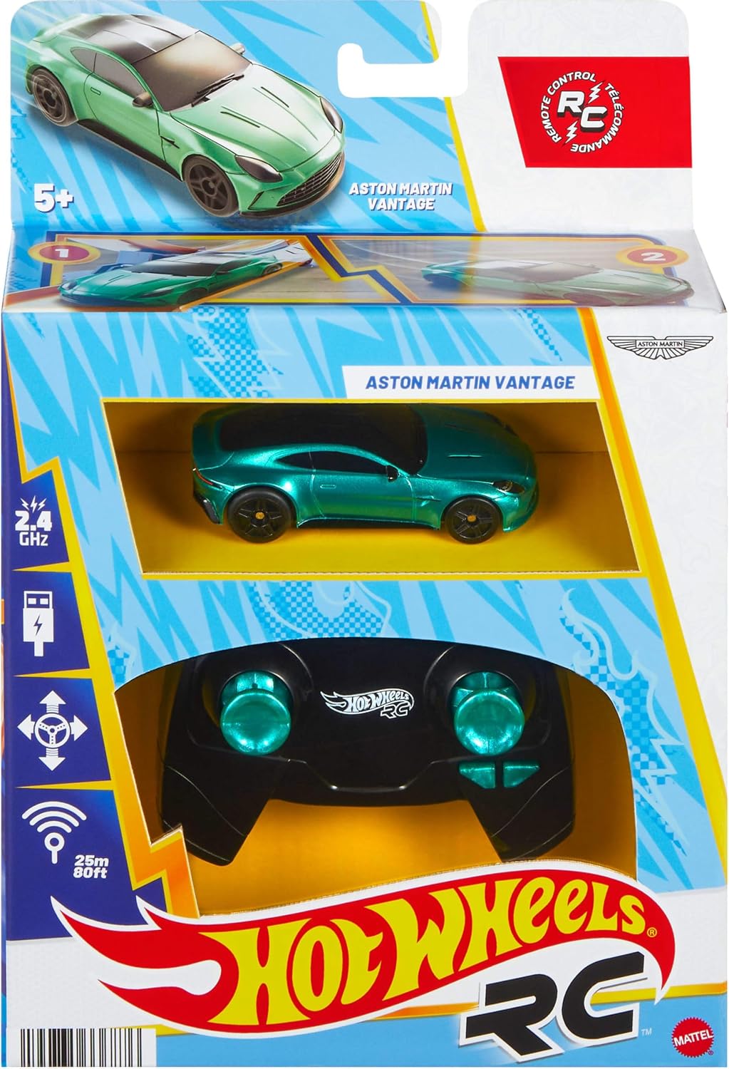 Hot Wheels Radio Control 1:64 Aston Martin Vantage