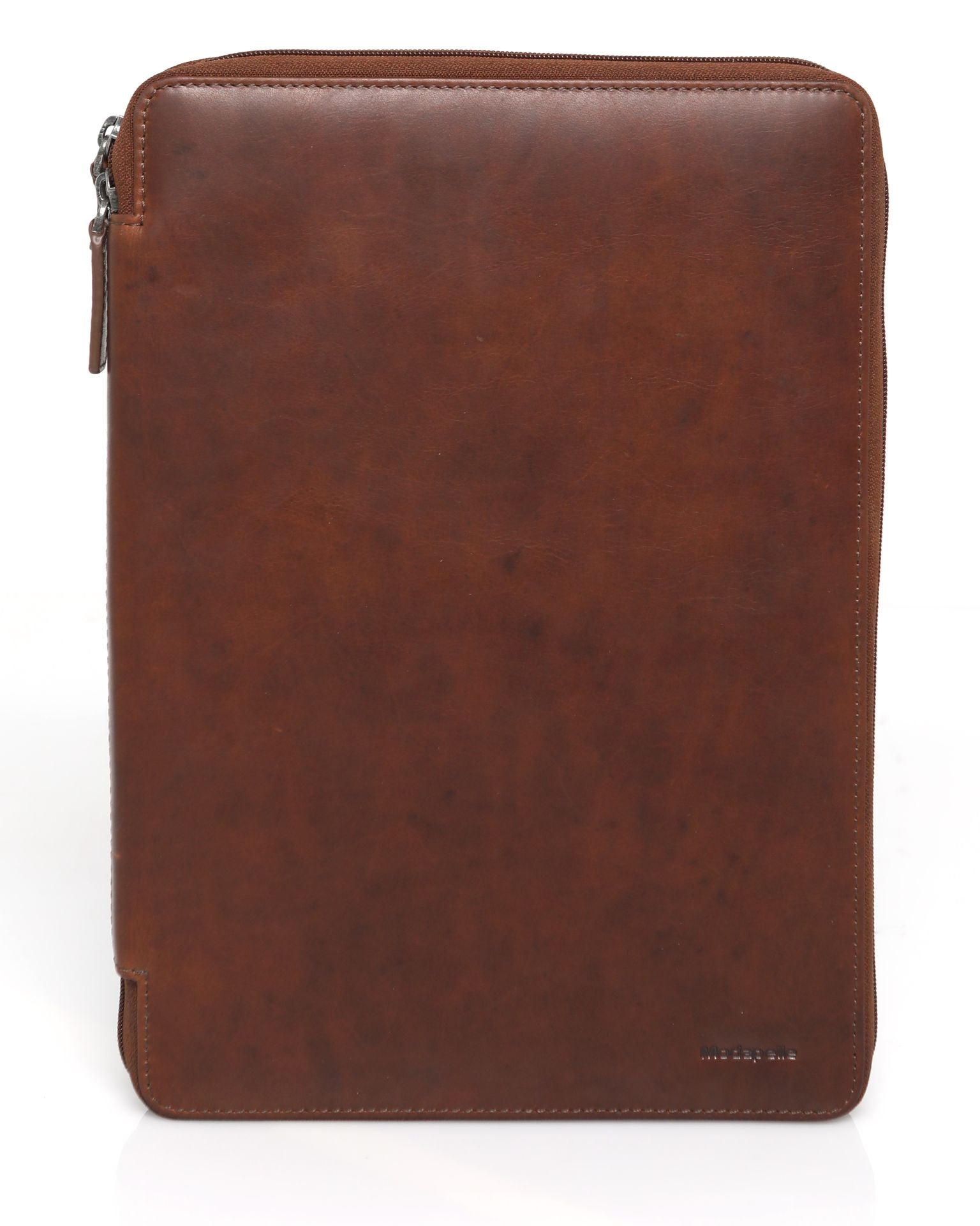 VINTAGE LEATHER FOLIO BRANDY