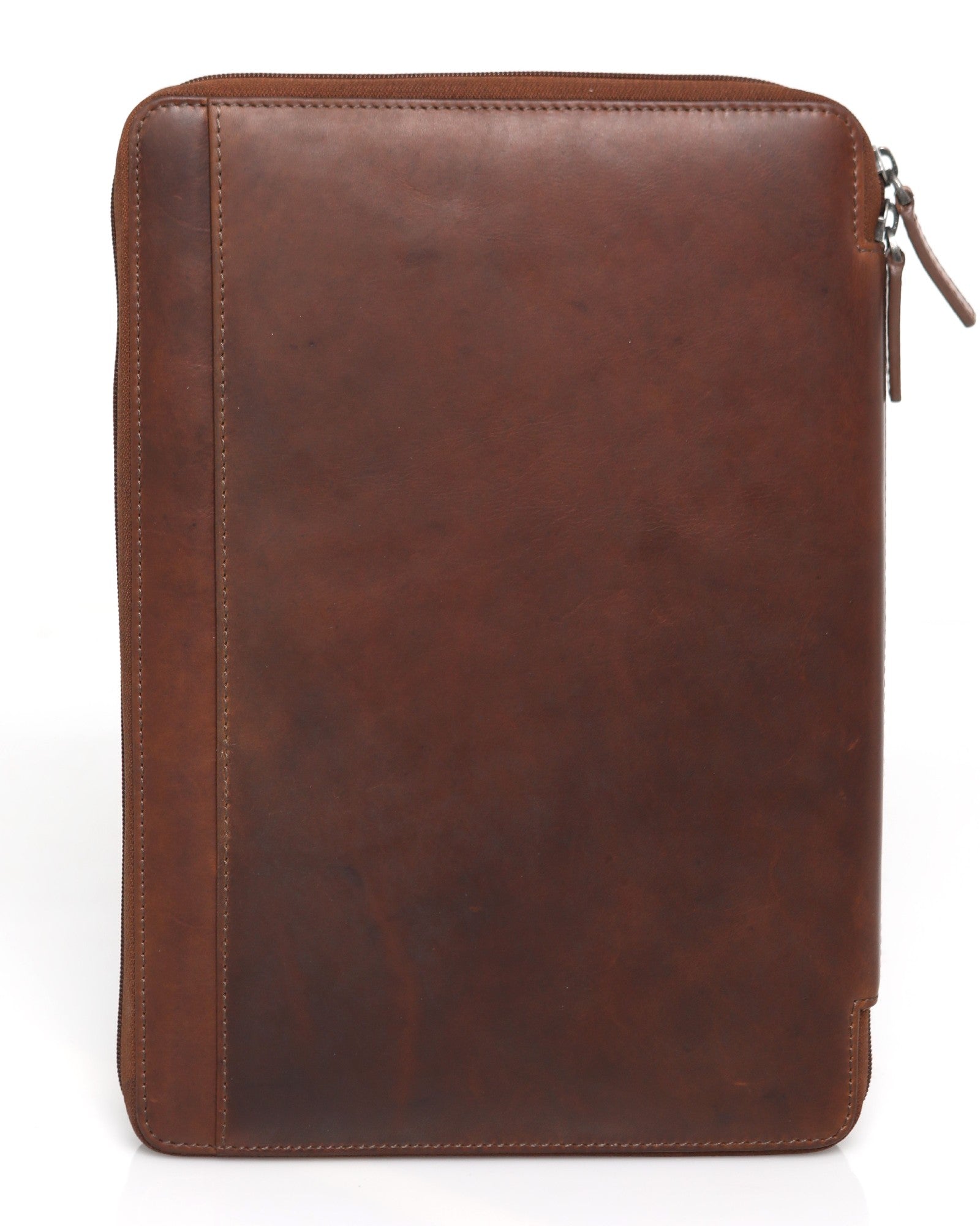 VINTAGE LEATHER FOLIO BRANDY