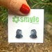 SMYLE BLACK COCKATOO STUDS