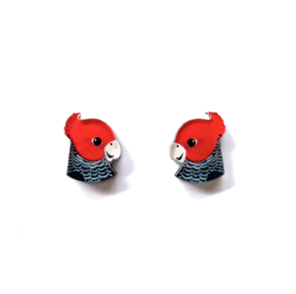 SMYLE GANG GANG COCKATOO STUDS STUDS