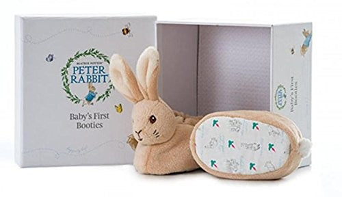 Peter Rabbit Baby's First Booties with Rattle