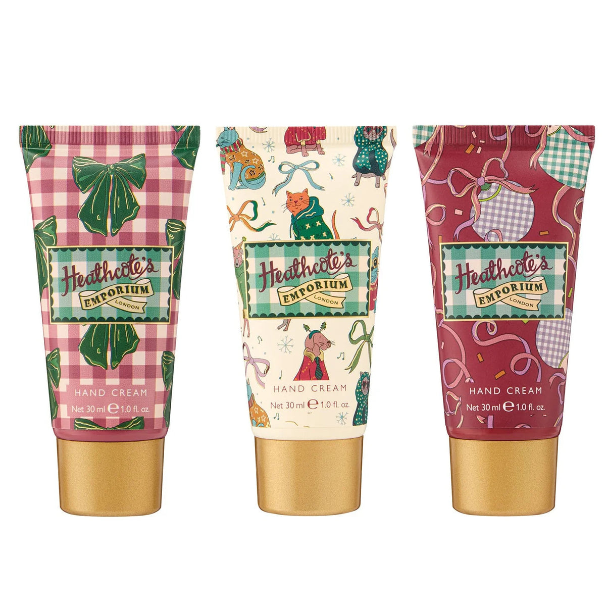 Heathcotes Emporium Festive Hand Cream Trio (3 X 30Ml) Gift Set