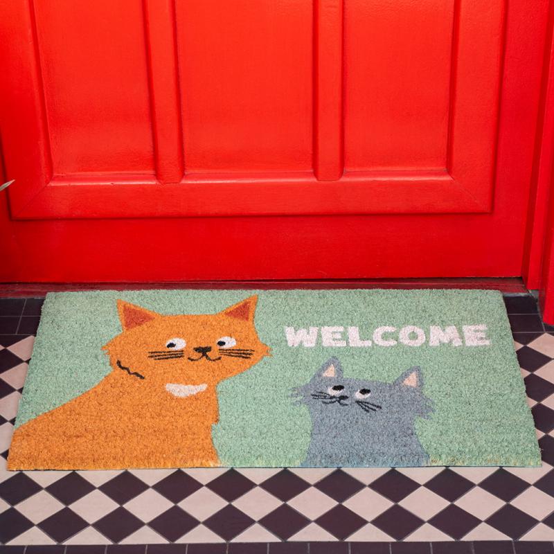 REX LONDON DOORMAT - NINE LIVES