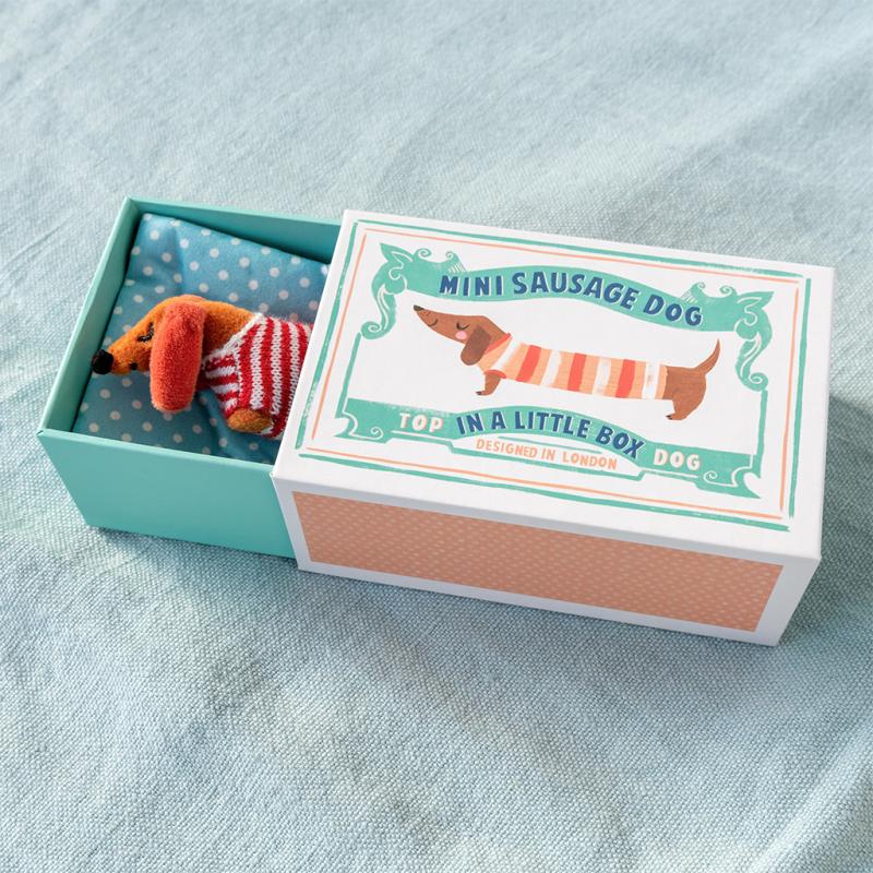 Rex London Mini Sausage Dog in a Little Box