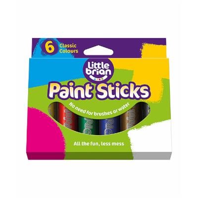 LITTLE BRAIN PAINT STICKS CLASSIC COLOURS 6 PK
