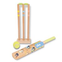 BLUEY WOODEN CRICKET SET 