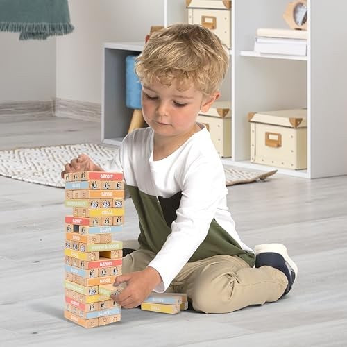 BLUEY WOODEN TUMBLING TOWER