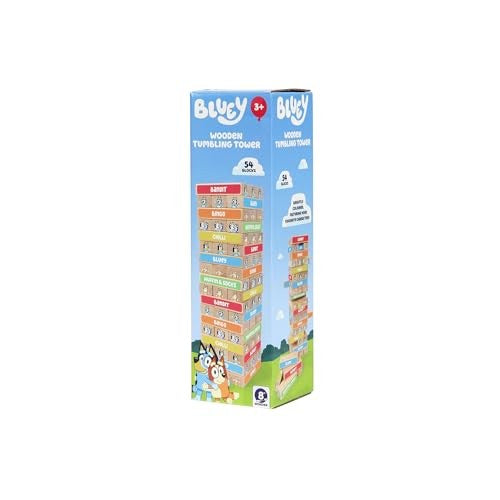 BLUEY WOODEN TUMBLING TOWER