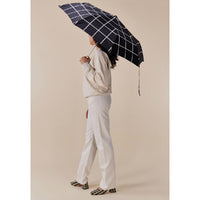 DUCK UMBRELLA BLACK GRID COMPACT 