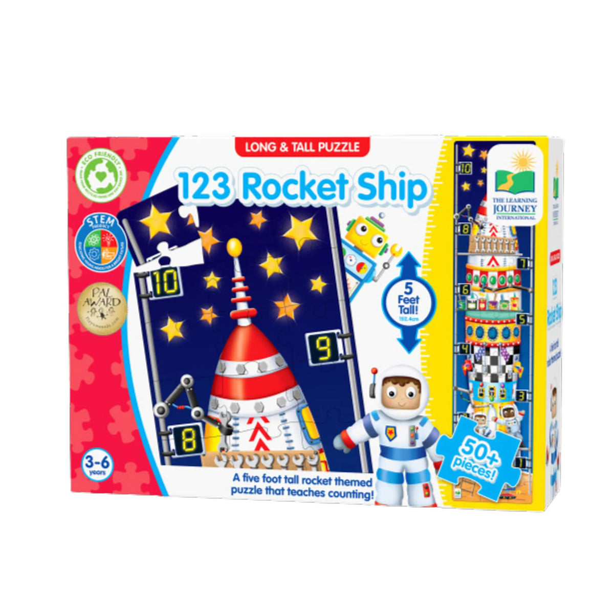 Puzzle 123 Rocket Ship Long & Tall