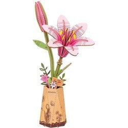Rowood Pink Lily Wooden Model Kit