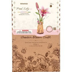 Rowood Pink Lily Wooden Model Kit
