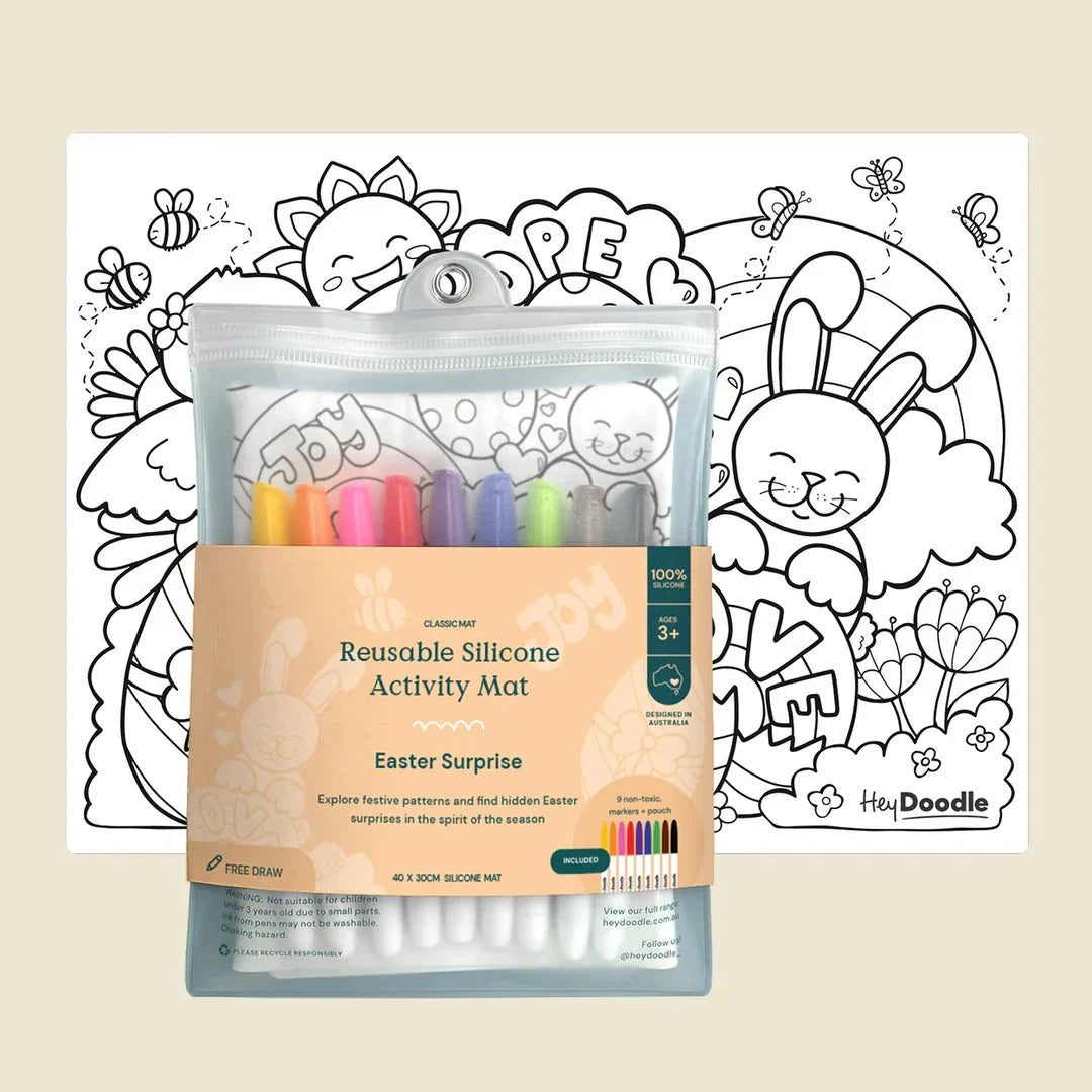 EASTER SURPRISE COLOURING & DOODLE  MAT