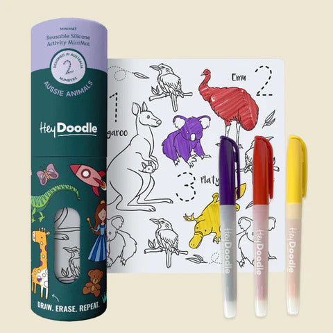 AUSSIE ANIMALS MINI COLOUR MAT