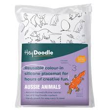 AUSSIE ANIMALS REUSABLE SILICONE MAT: Sep 24